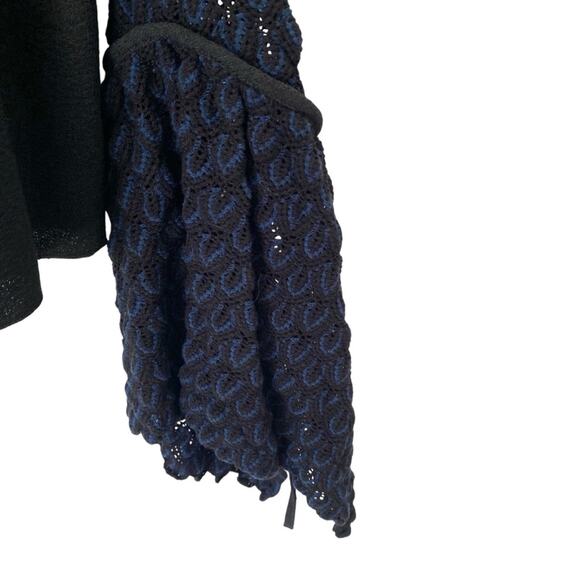 See by Chloe Black Knitted Crochet Flares Bell Sleeve Top size 38 Medium - Picture 7 of 8